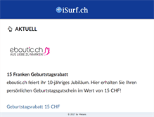Tablet Screenshot of isurf.ch